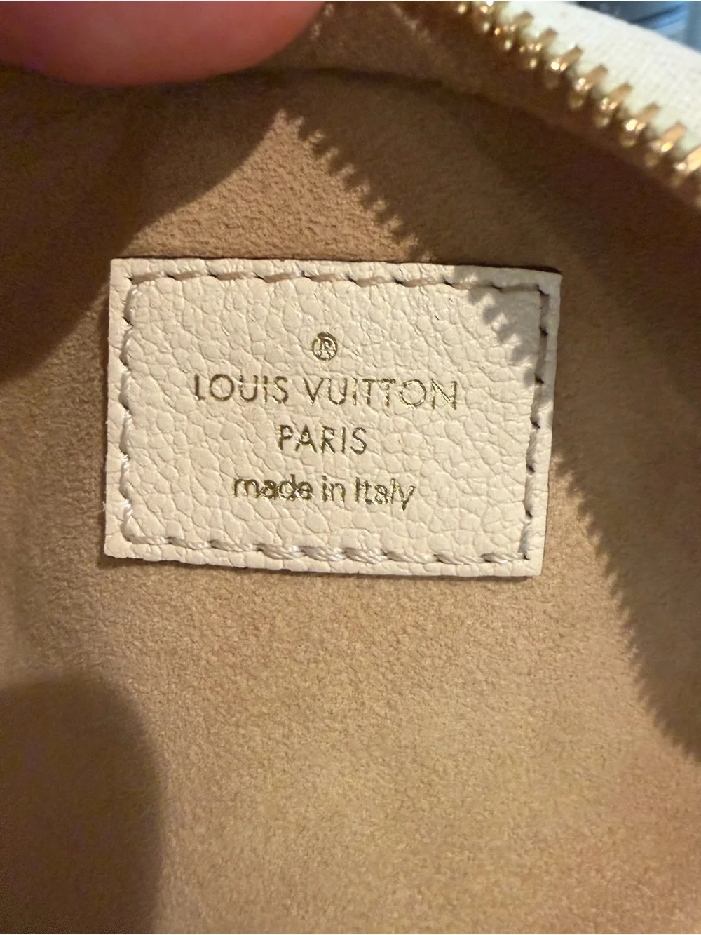 Louis Vuitton Cream Monogram Empreinte Crossbody Bumbag